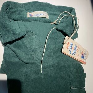 Men’s Laguna Terry style golf Polo Sz Large NEW W Tags